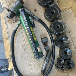 Greenlee Hydraulic Knock Out Set—No Box!!! Works Great!!!