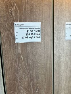 Rolling Hills Waterproof Laminate Flooring 8.3mm