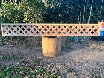 Lattice panel with frame/fence topper new 12”x96”