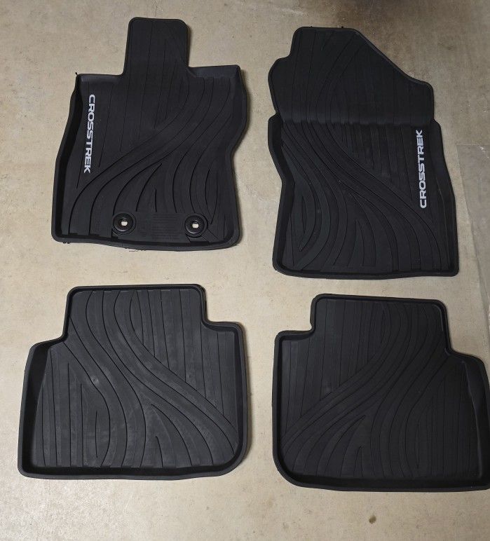 OEM All Weather Floor Mats for 2024 Subari Crosstrek