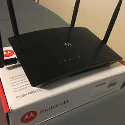 Motorola AC2600 4x4 WiFi Smart Gigabit Computer Router w/ Extended Range 