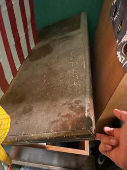Free wooden storage trunk