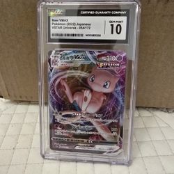 Pokemon Mew Vstar Cgc 10