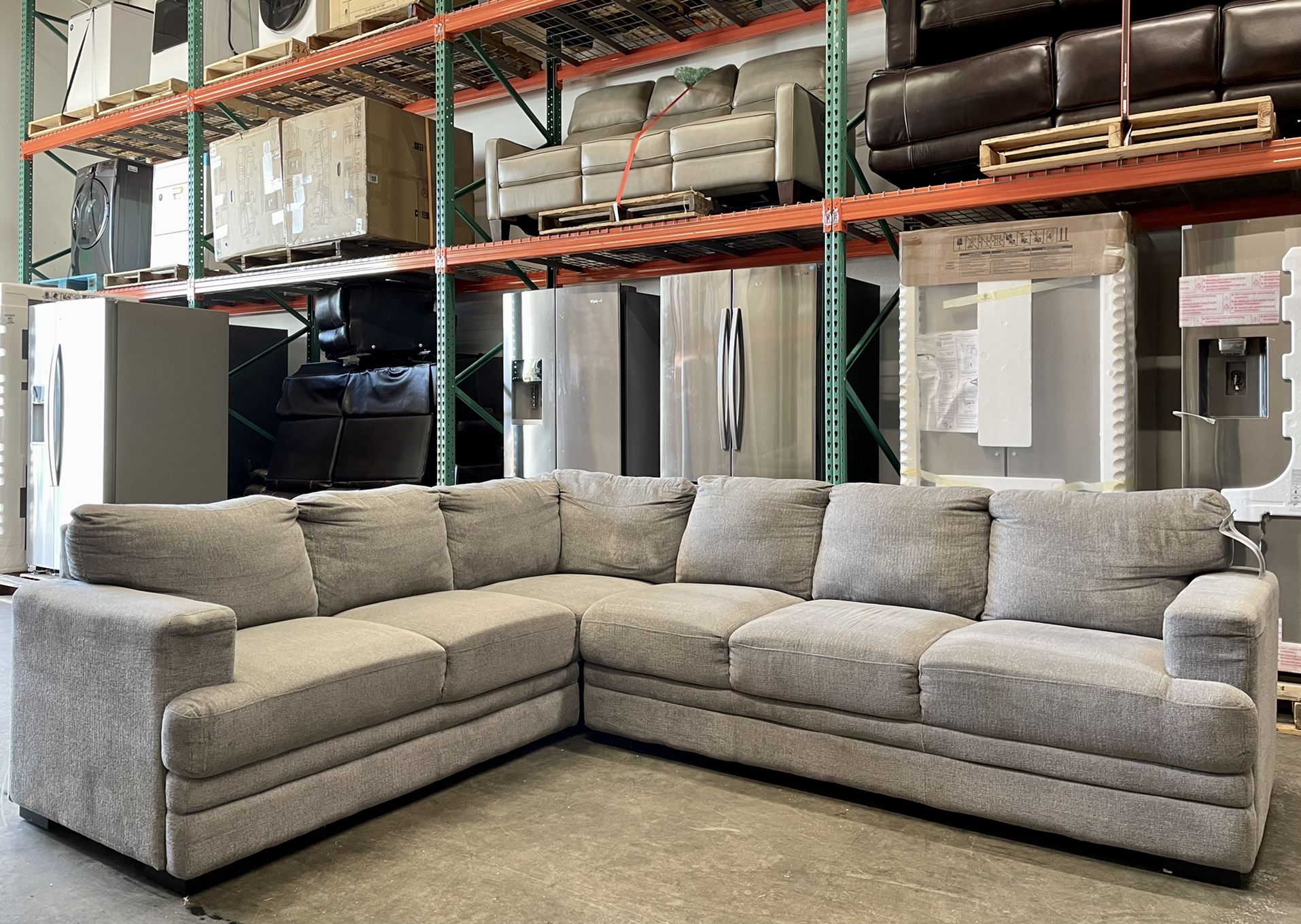 Medford Fabric Sectional, Gray