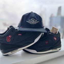 Jordan 3 “Levi Size 8.5 & Jordan Levi Hat