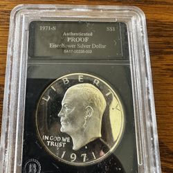1971-S $1 EISENHOWER SILVER DOLLAR PROOF