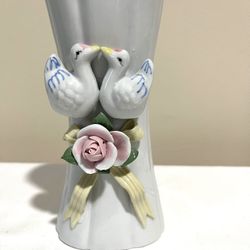 Swan Porcelain Vase