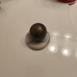 Brass Golfball Paper Weight