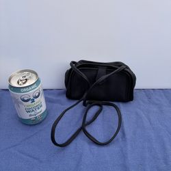 Vintage Y2K Mini Shoulder Bag – Black Faux Leather Purse