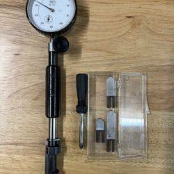 Subito .79” to 2.36” Bore Gage Set BLIND Hole, Mahr .0005” dial test Indicator