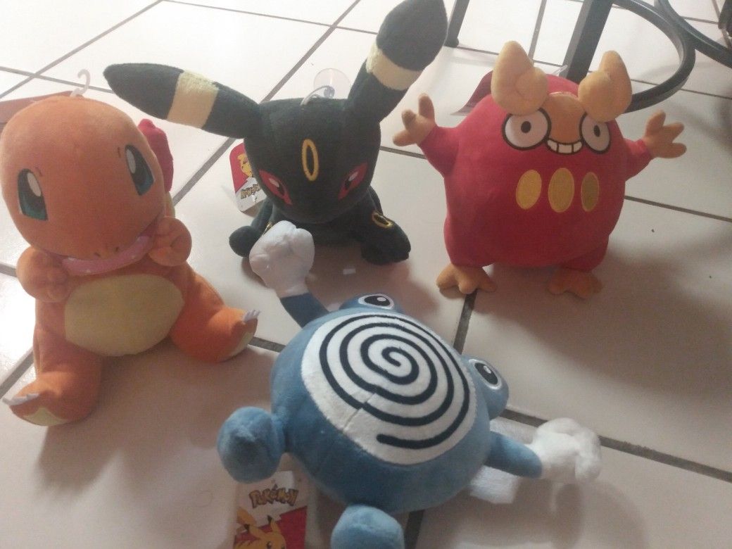 Brand New Pokemon Plushies 15Each