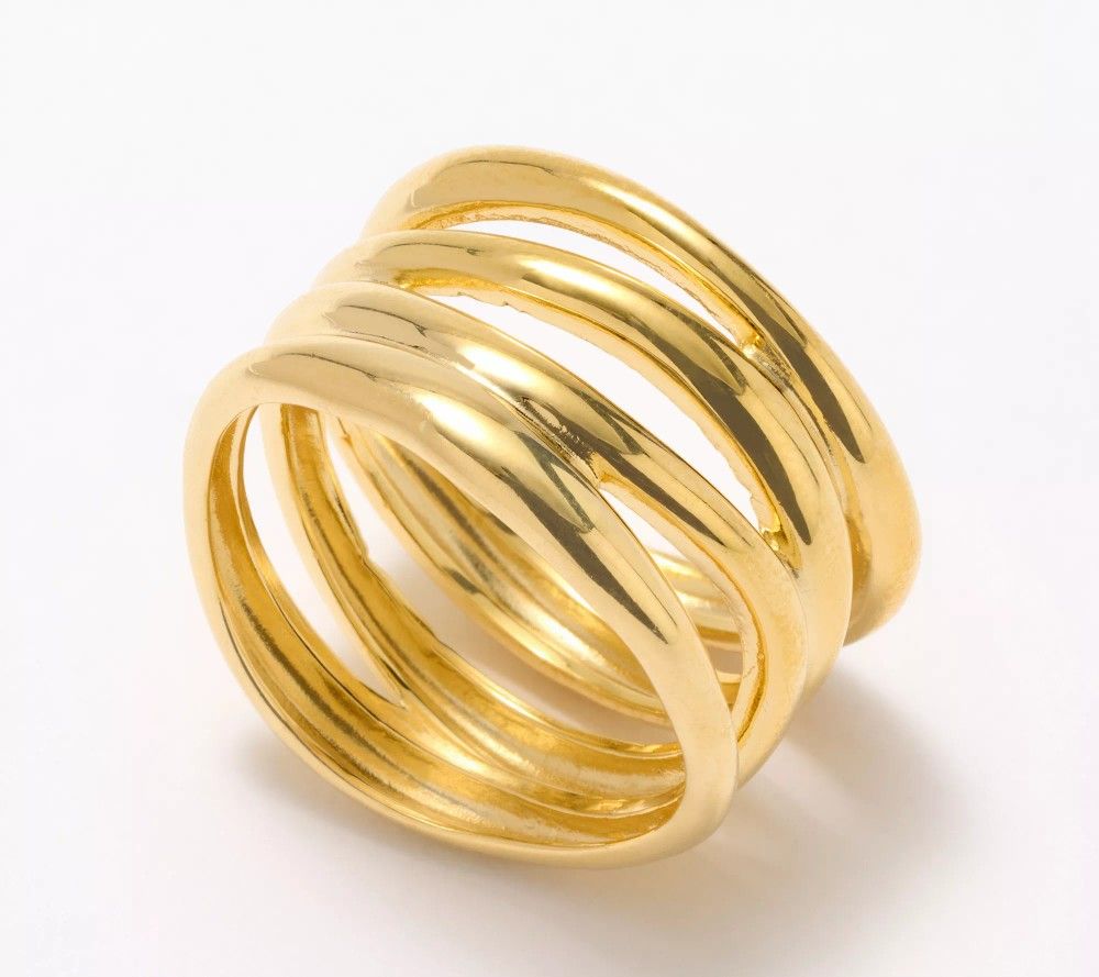 950 Silver Polished Multistrand Ring