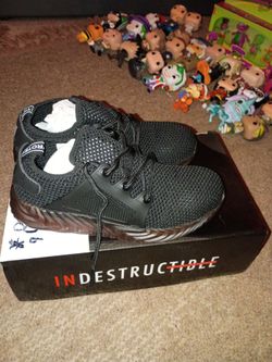 Indestructible Steel Toe Work Sneakers..Size 8