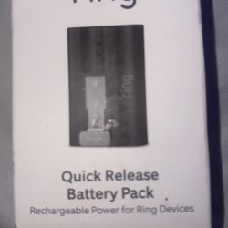 Ring Quick Release Battery  25$