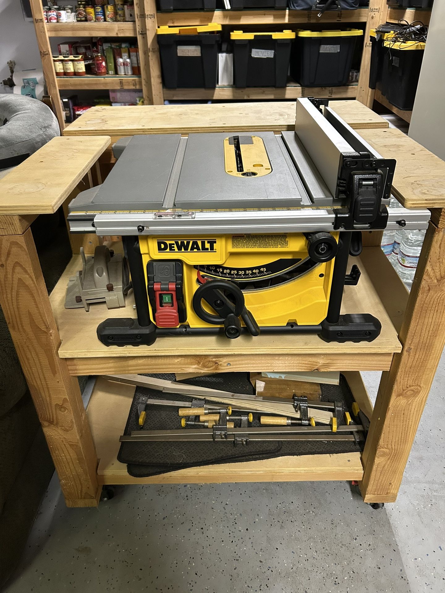 Dewalt Table Saw and Custom Table