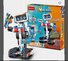 New In Box !Okk Almubot Stem Rechargeable Robot Remote, Voice, and App Controlled Toy #13063