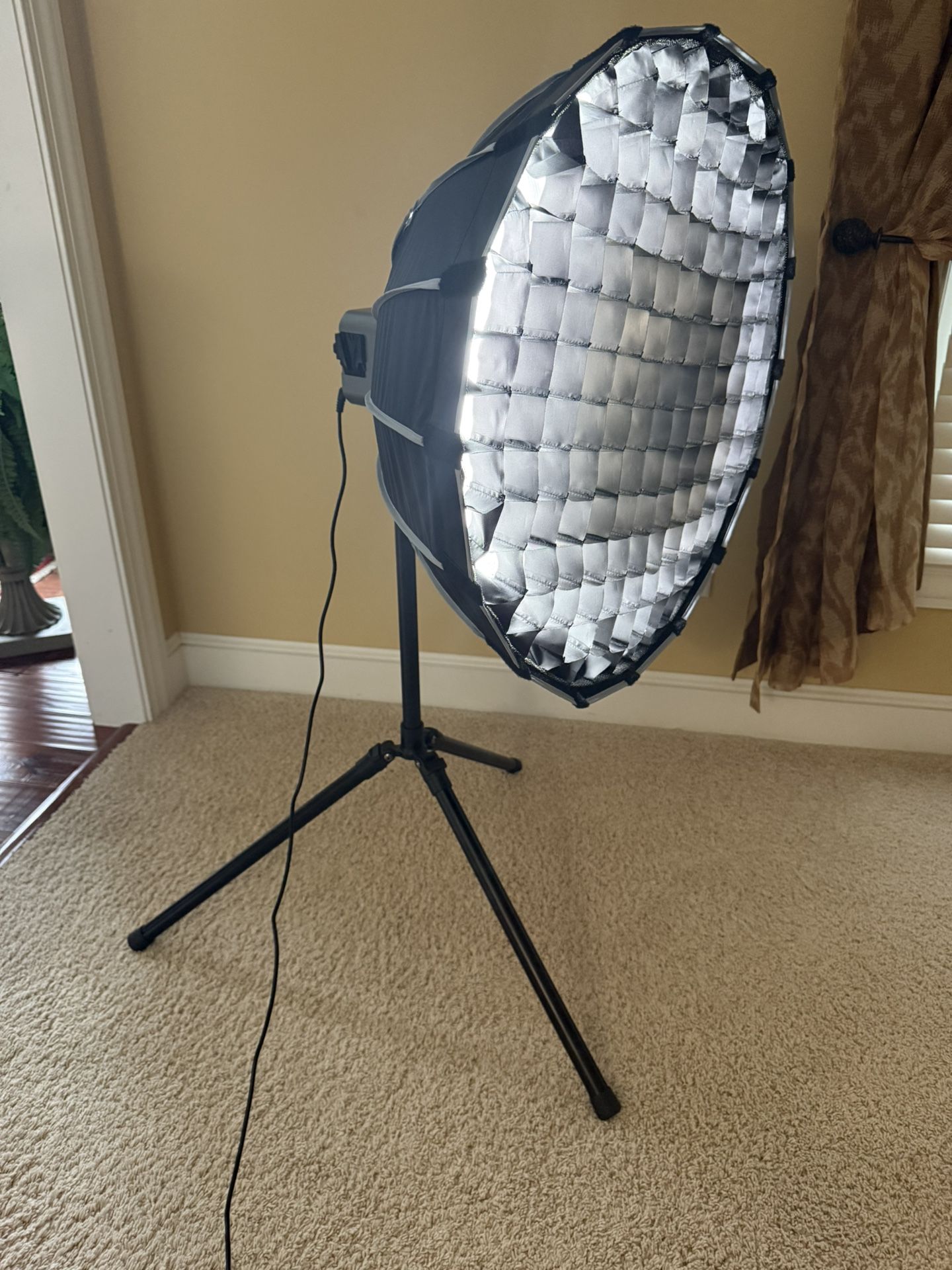 Aputure Key light + soft box + Tripod