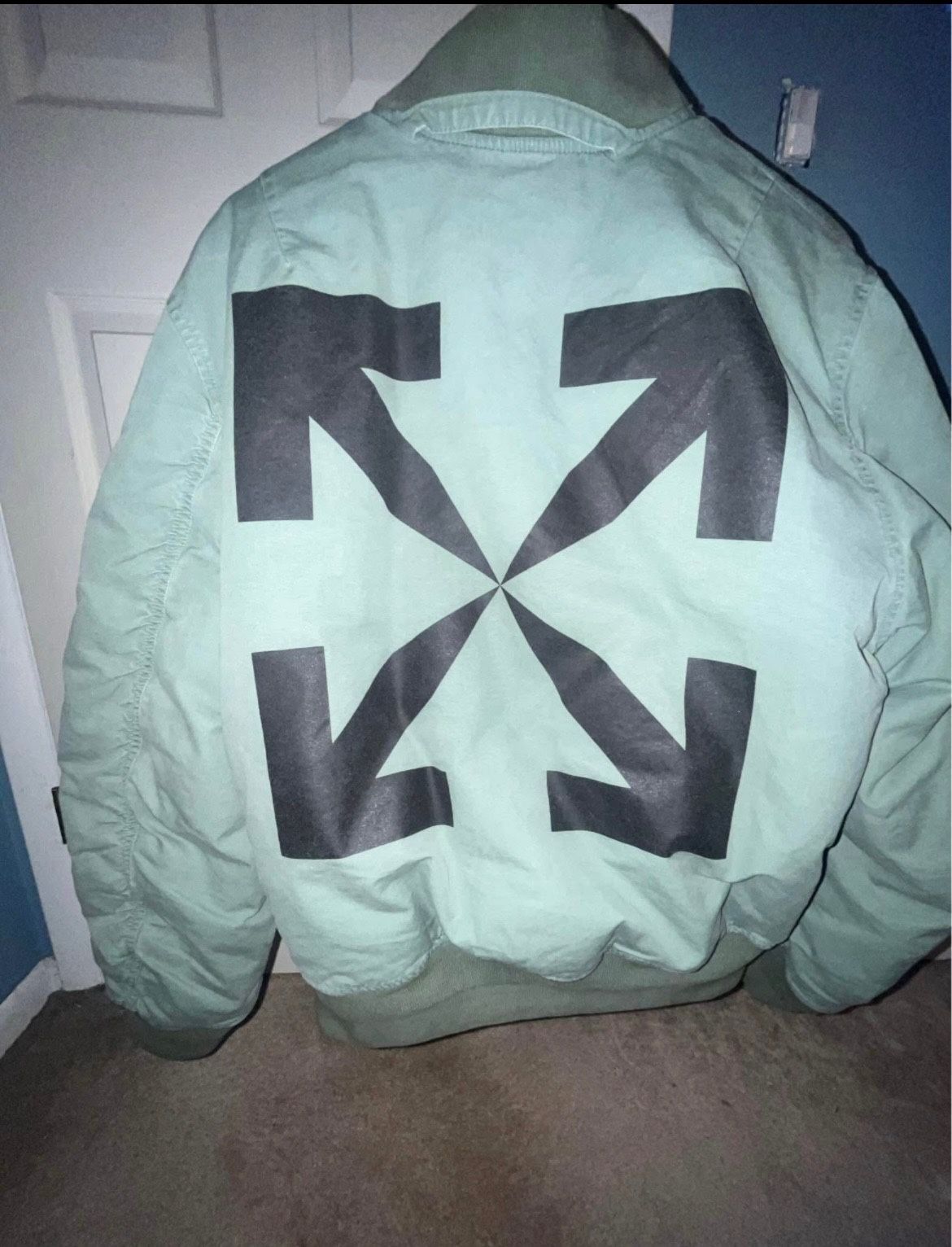 Arrow Vintage Off-White Bomber Jacket