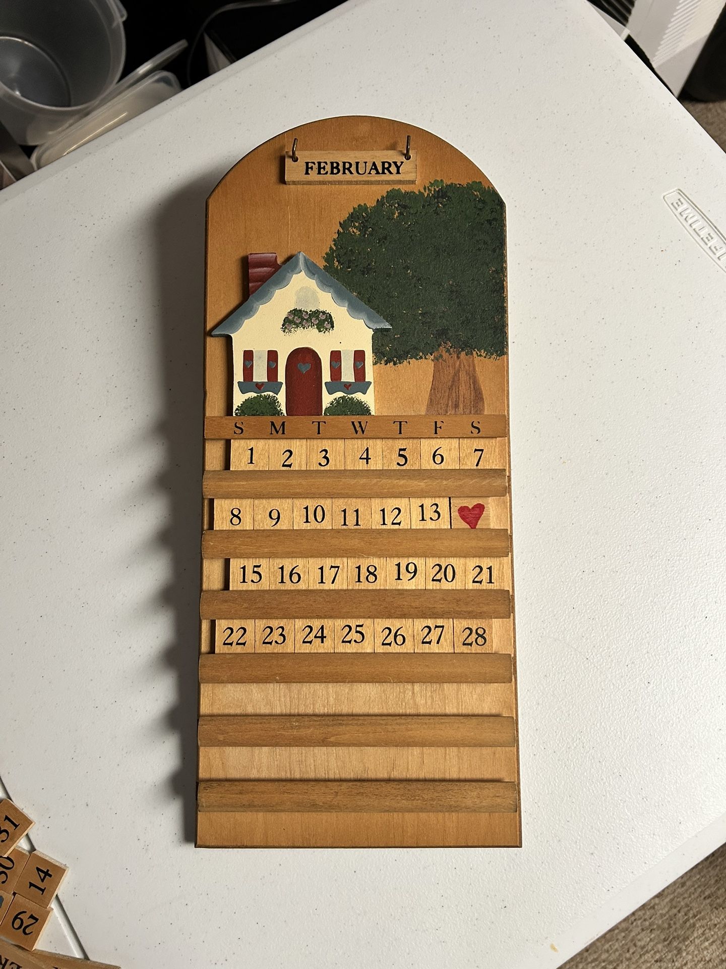 Wooden Country Calendar