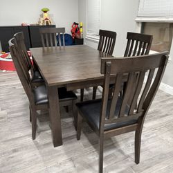Dining Table Dining Set Wood Table And Chairs ! Dining Table With Leaves Wood Table ! Free Delivery 