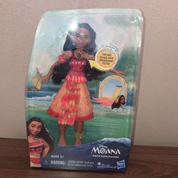 Disney Moana Musical Moana of Oceania Singing Doll Poseable Figure Toy New 