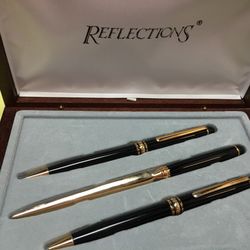 Reflections 3 piece Pen, Pencil & letter opener