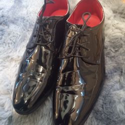 Bruno Marc Black Tuxedo Shoes Size 12 Like New