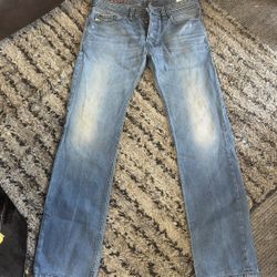 Diesel Jeans For Men’s Blue Safado Regular Slim Straight Size 32/32 Excellent Condition 