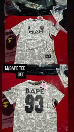 Grey/Miami Club X Bape tee/MEDIUM