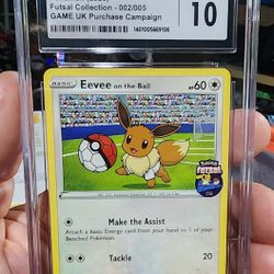 FS/NFT - CGC 10 - 2020 POKEMON EEVEE ON THE BALL FUTSAL  #002
