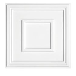3077: New PVC Ceiling Tiles, 2'x2' Glue Up Ceiling Panel White to Prevent Breakage Cover 48 Sq. Ft, Pack of 12 Tiles