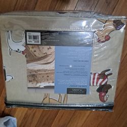New DOGS  Brushed Cotton Full Size Sheet Set 