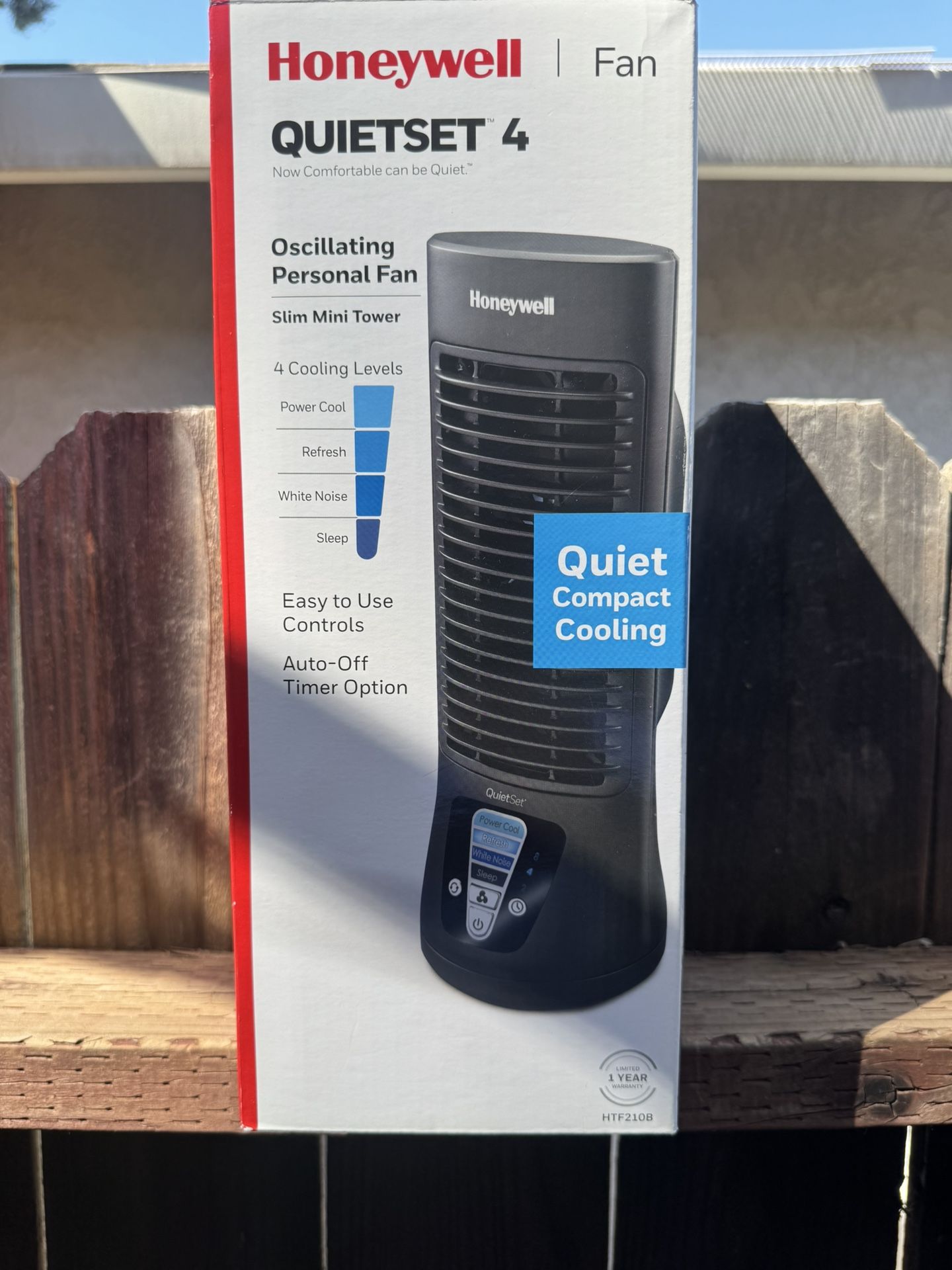 Honeywell QuietSet Mini Tower Table Fan, HTF210B