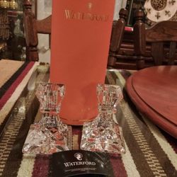 Brand New Waterford Lismore Candle Holders 4"