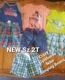 New boys 2T summer clothing lot Jumping Beans Crazy 8 Gymboree Nike The Children's place Disney Mickey mouse shorts tops gift