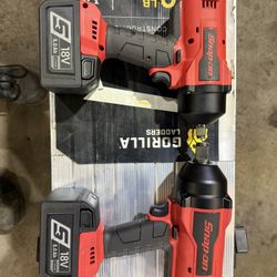 Snap-On 1/2in and 3/4in Impact Gun Set 