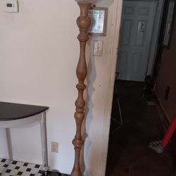 6 Foot Hard Wood Stand Lamp