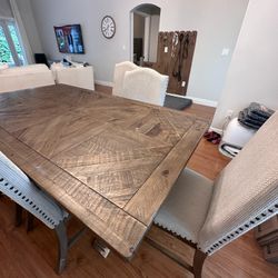 8 Chairs + Dinning Table MUST GO