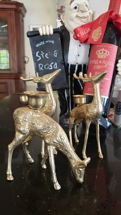 Brass reindeer