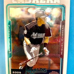 Miguel Cabrera 2005 Topps Chrome Card