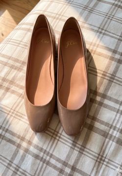 J. Crew Patent Leather Block Heel size 9