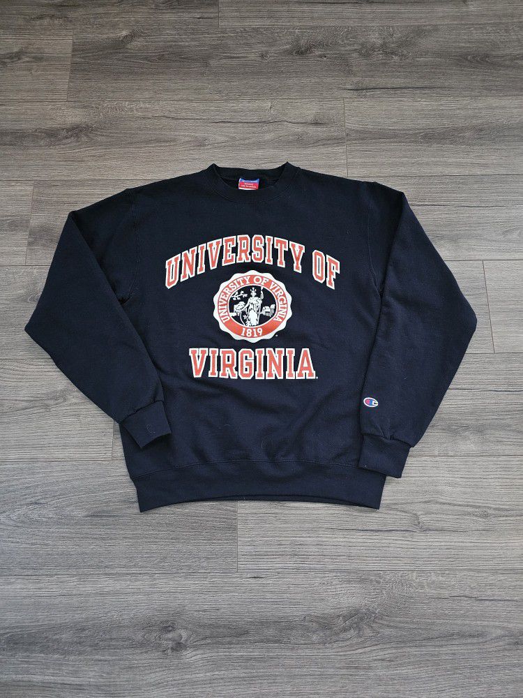 Vintage Champion Virginia Cavaliers Crewneck Sweater Womens Size Medium 