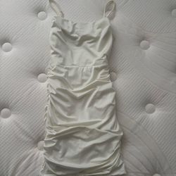 Silk Dress (White)
