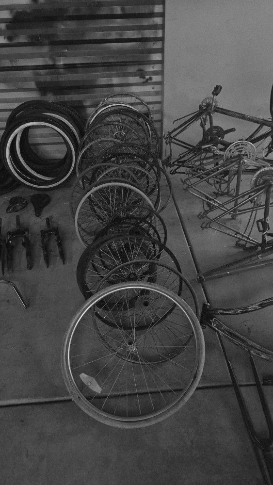 Variety Of Bicycles Parts