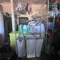 3 Bag Rolling Laundry Sorter