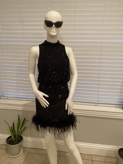 Beautiful Sequined Black Dress (homecoming )