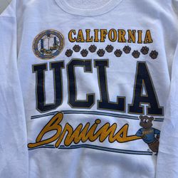 Vintage 90s UCLA White Sweater