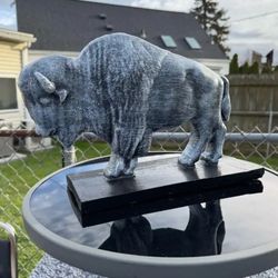 The Old Gray Buffalo Statue