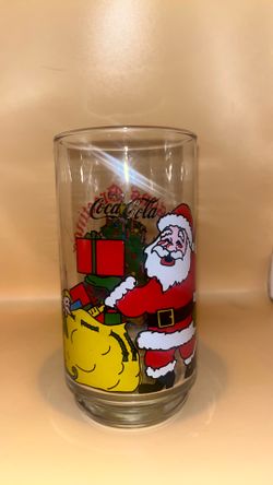 Coca Cola Christmas Glass Cup