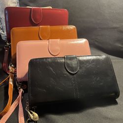 Wristlets, Soft  Leather Like 